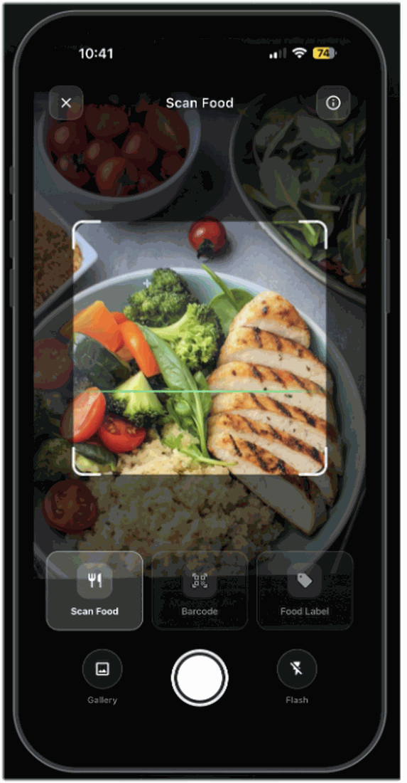 CalHalal — scanning a dish