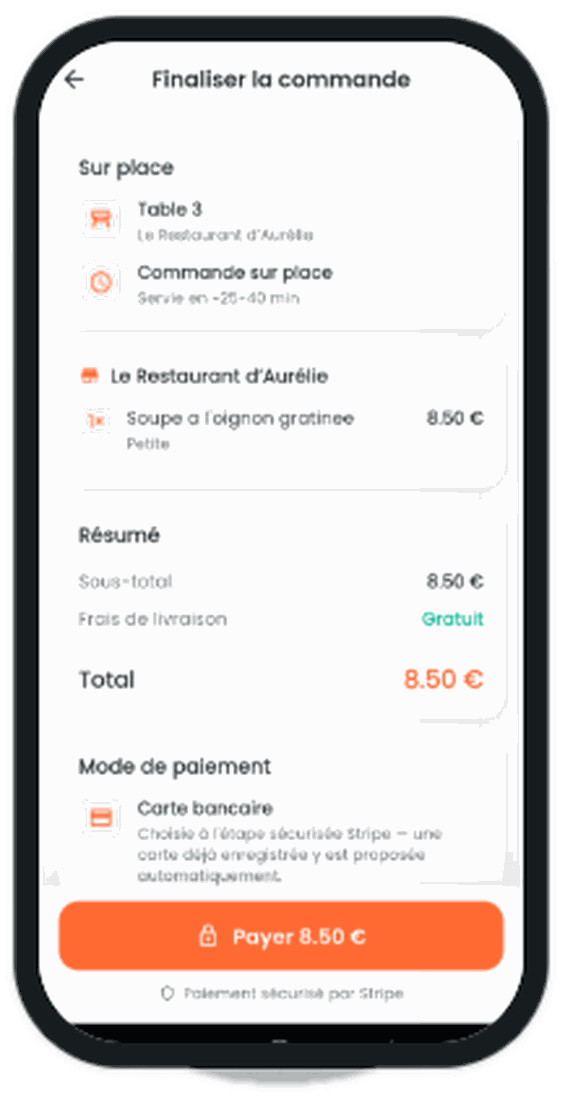 Paiement sécurisé par Stripe