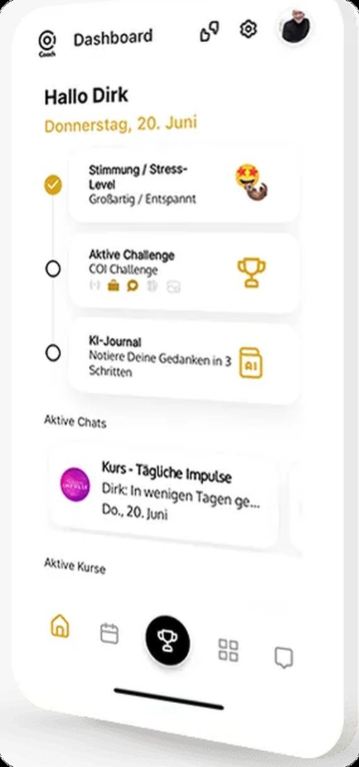 THE COI Coaching App — daily dashboard